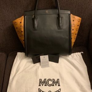 MCM Signature Monogram Canvas Tote